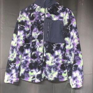 Art Class Kids Sweater - Purple and Green Pattern